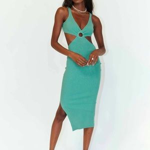 BAHAMAS MIDI DRESS GREEN
